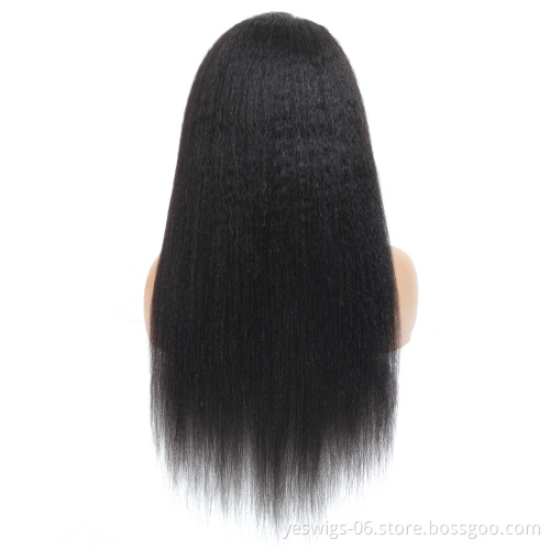 Mink Brazilian Hair Non Chemical Treatment Real Unprocessed Remy Virgin Lace Front Closure Brazilian Wigs Kinky Straight Hair